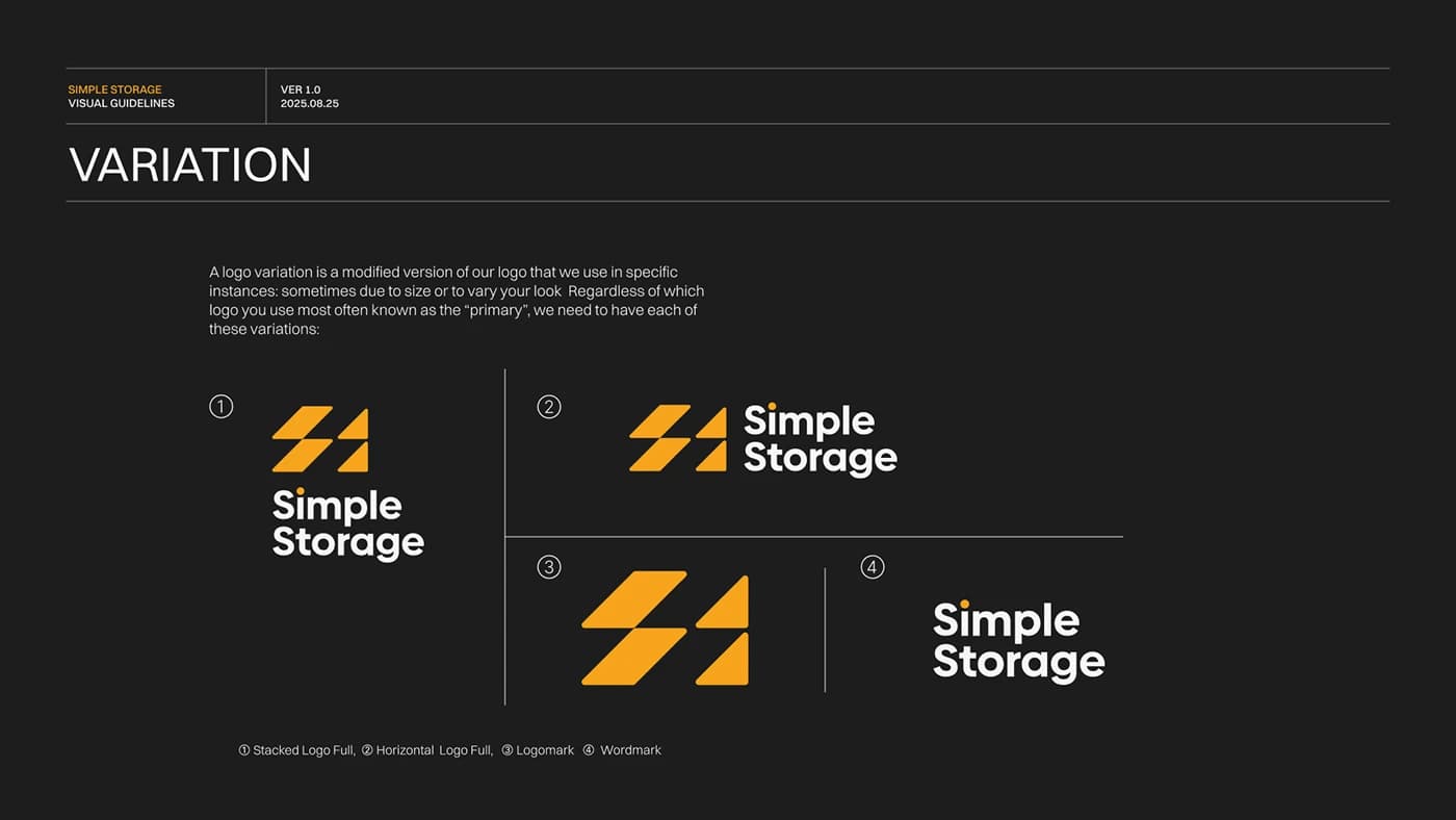 Simple Storage — Smarter Self-Storage, Managed — Logo Variations